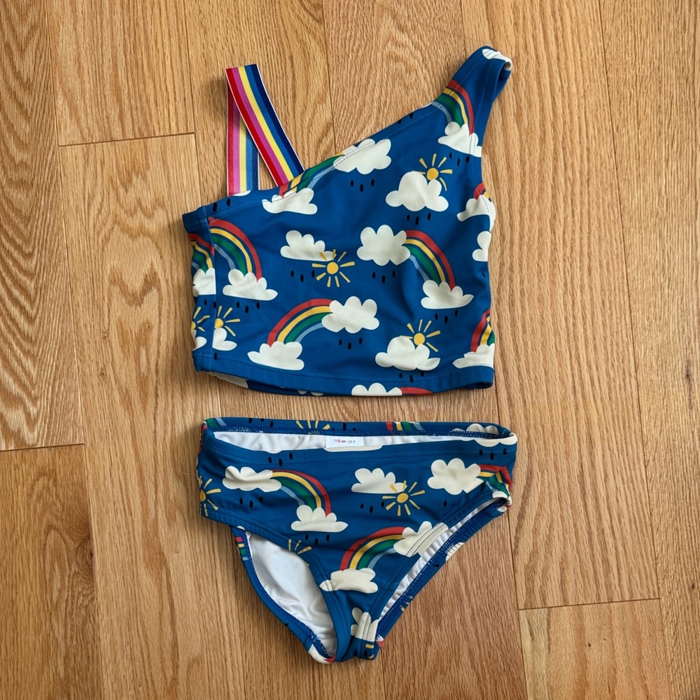 Hanna Andersson | Rainbow Swim Set - Blue